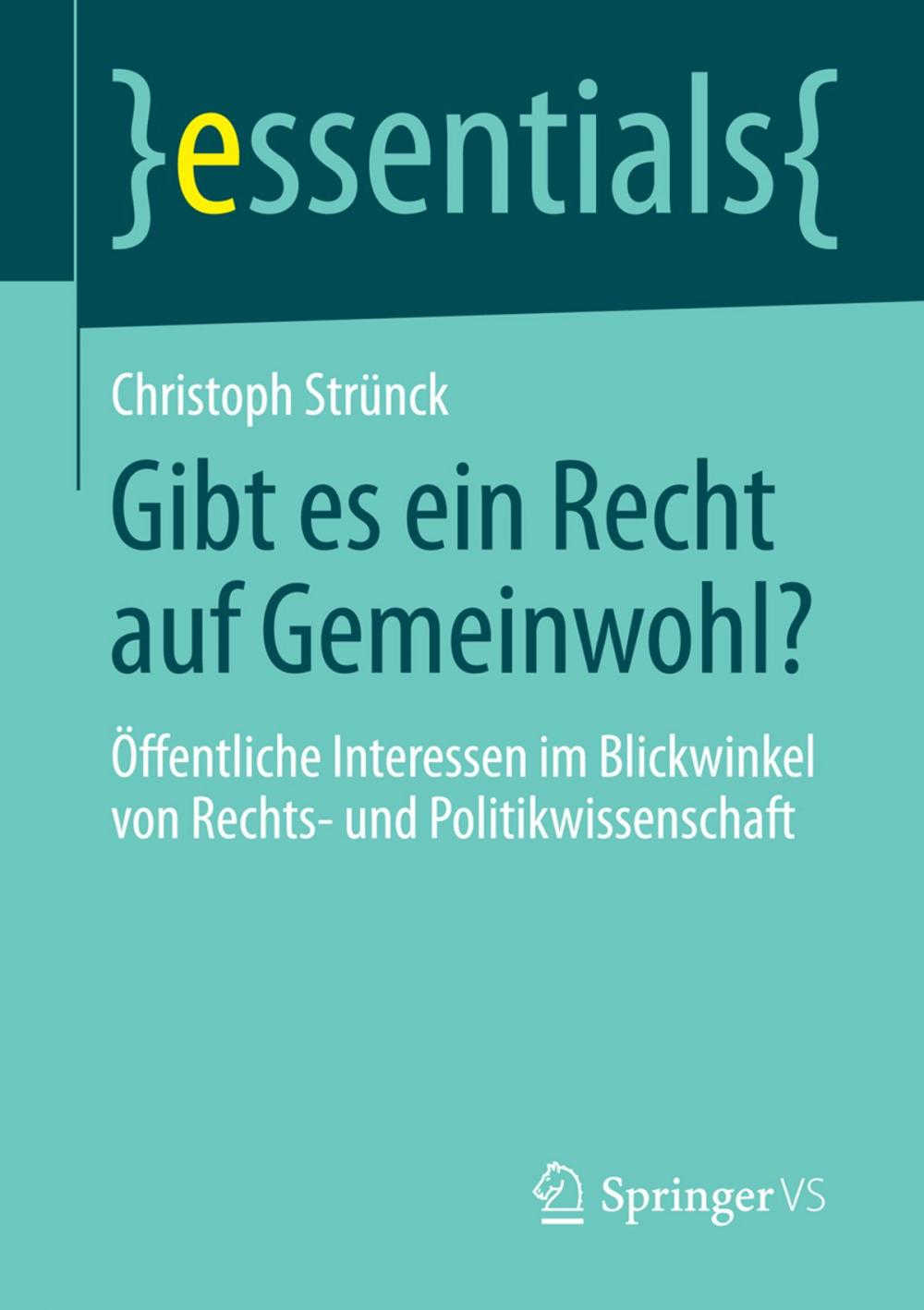 Big bigCover of Gibt es ein Recht auf Gemeinwohl?