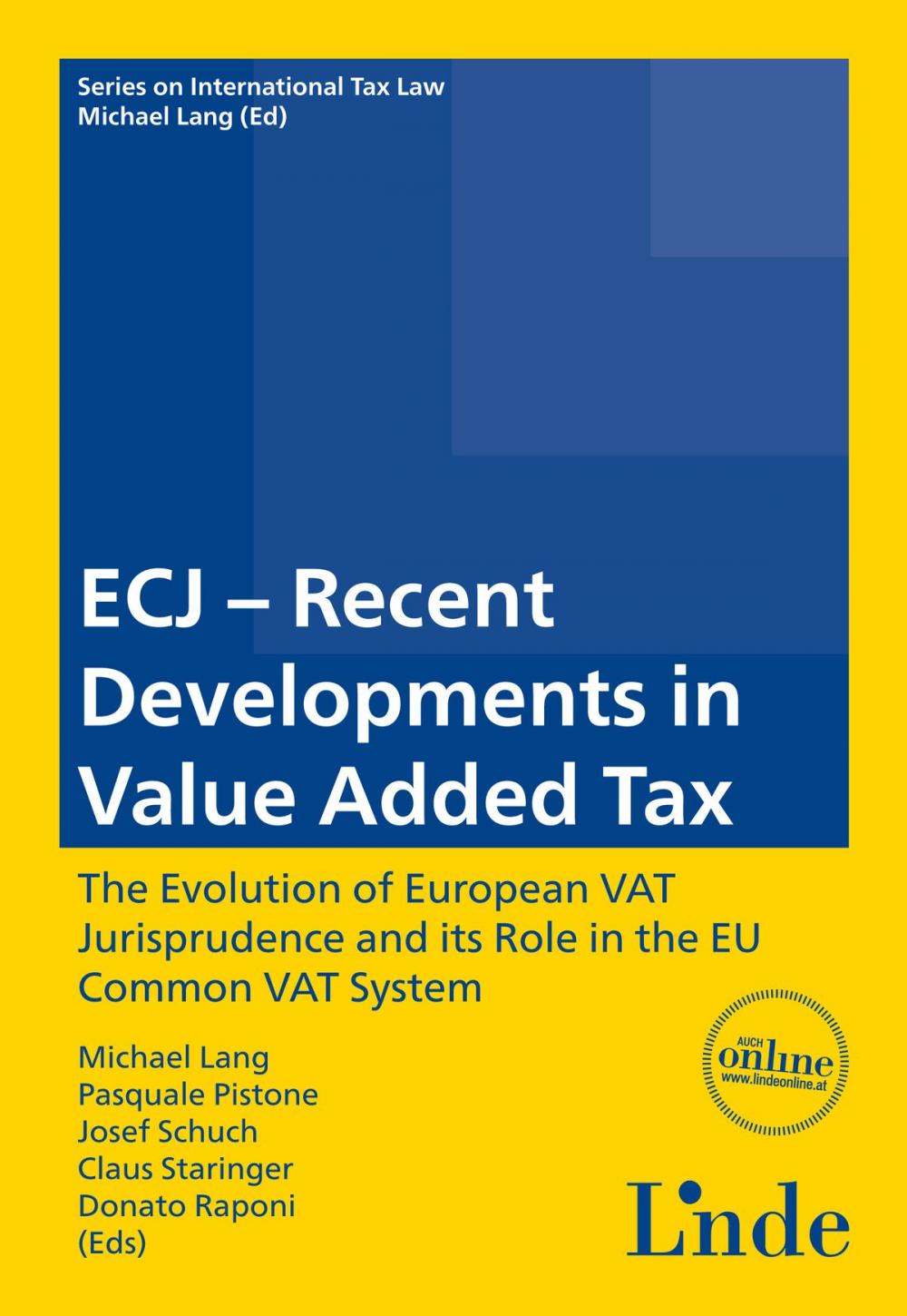 Big bigCover of ECJ - Recent Developments in Value Added Tax