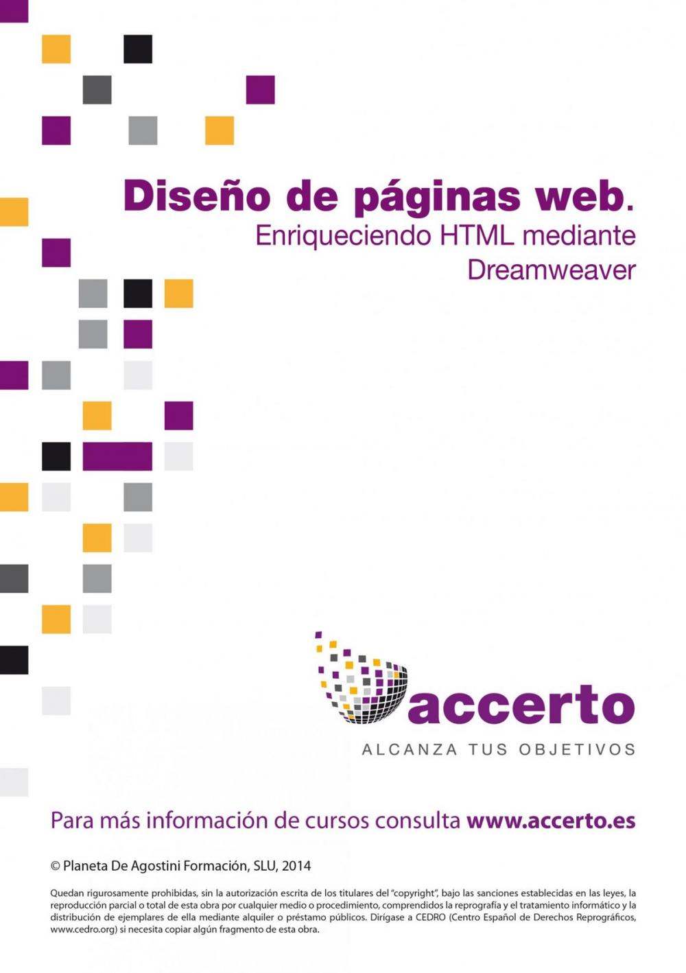 Big bigCover of Diseño páginas web. Enriqueciendo HTML mediante Dreamweaver