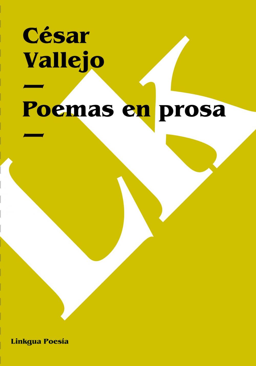 Big bigCover of Poemas en prosa