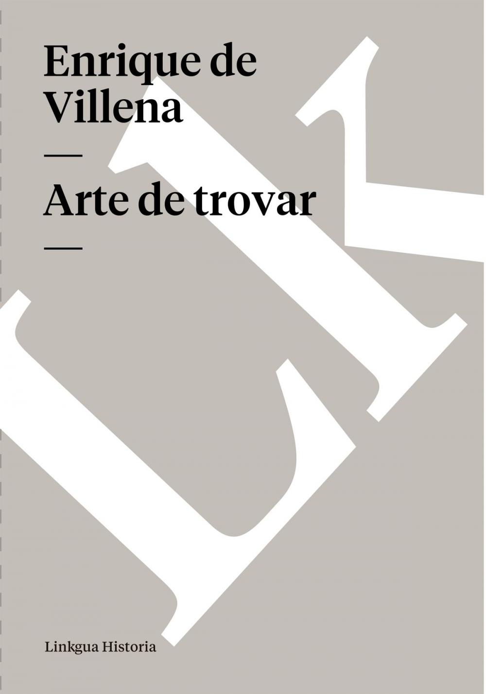 Big bigCover of Arte de trovar