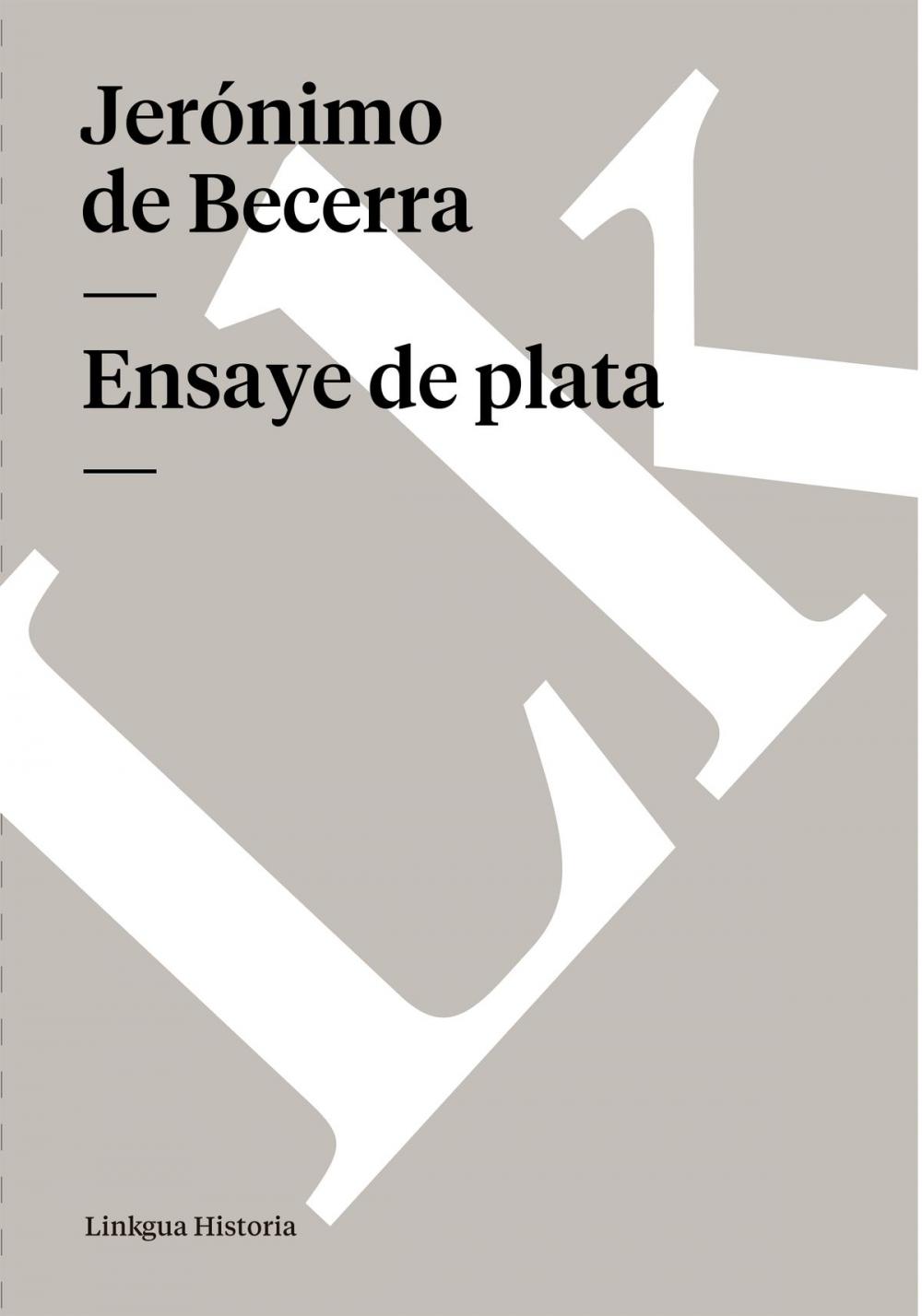 Big bigCover of Ensaye de plata