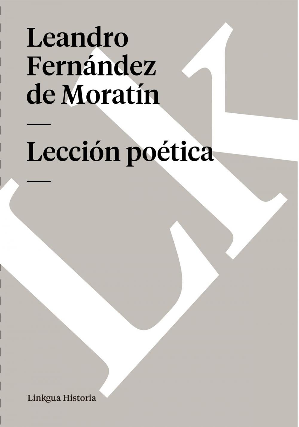 Big bigCover of Lección poética