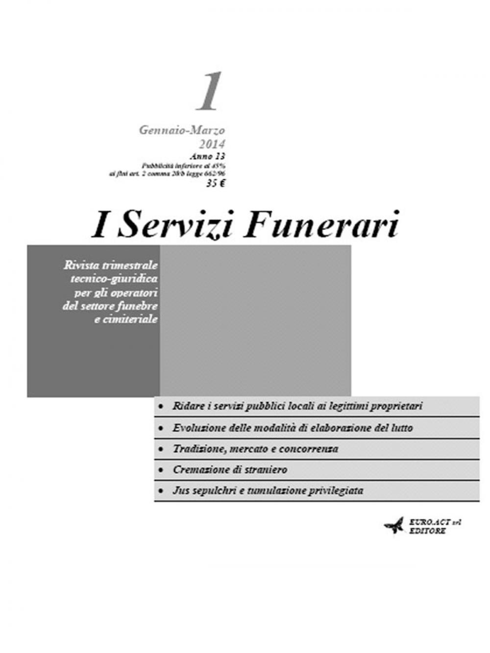 Big bigCover of I Servizi Funerari