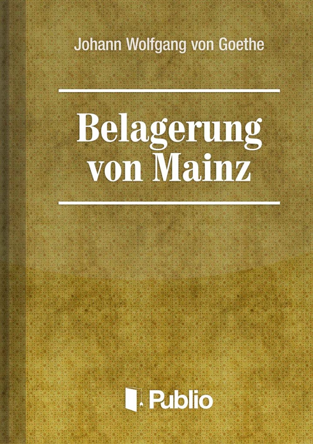 Big bigCover of Belagerung von Mainz