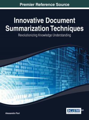 Cover of the book Innovative Document Summarization Techniques by George Smolinski
