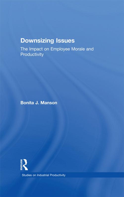 Cover of the book Downsizing Issues by Bonita J. Manson, Taylor and Francis