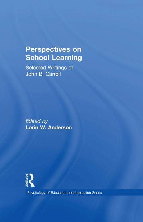 Cover of the book Perspectives on School Learning by , Taylor and Francis