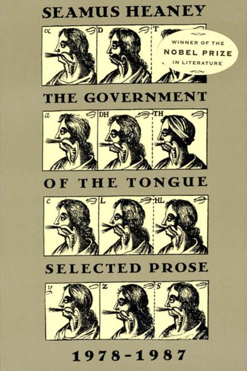 Cover of the book The Government of the Tongue by Seamus Heaney, Farrar, Straus and Giroux