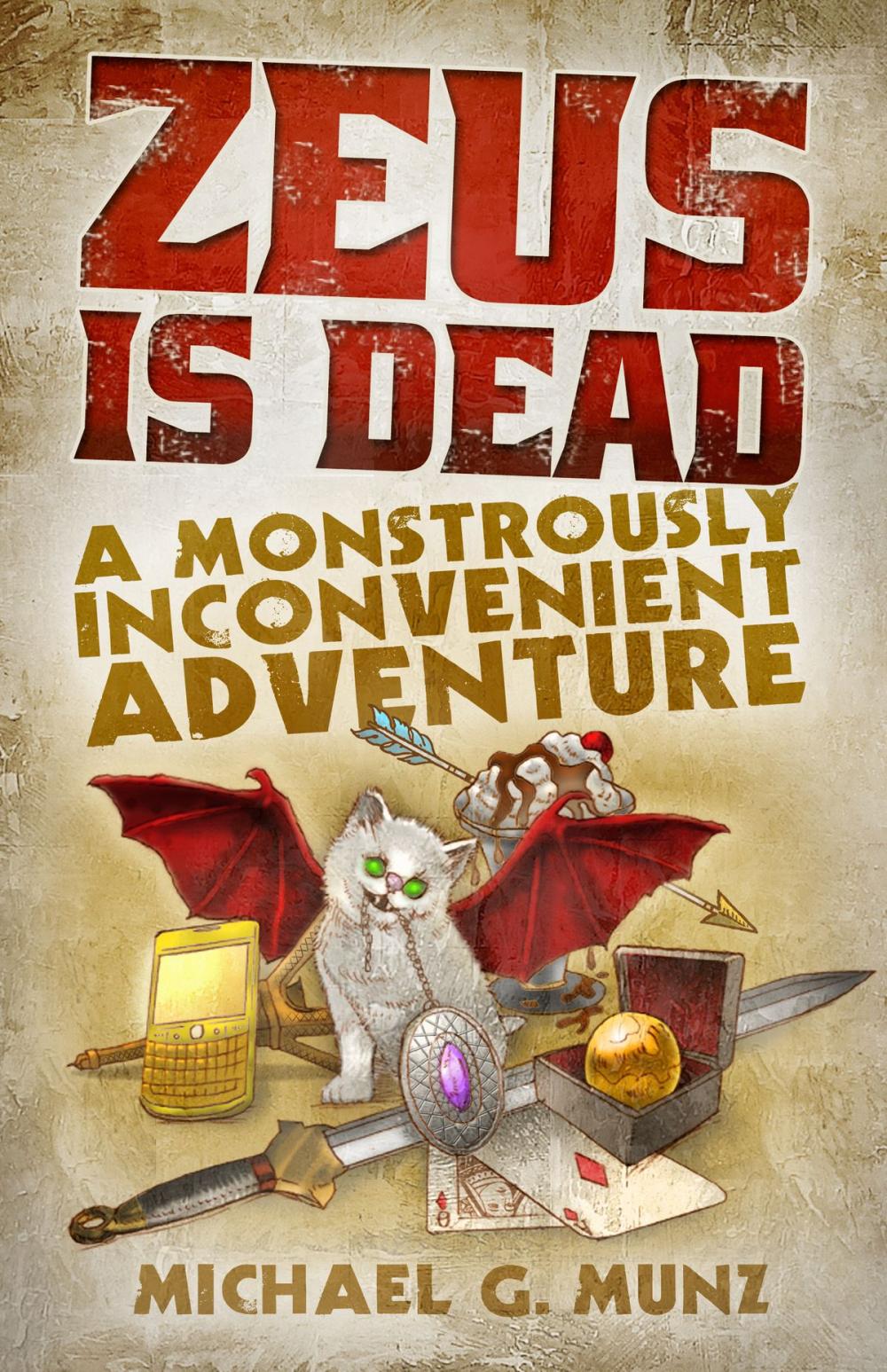 Big bigCover of Zeus Is Dead: A Monstrously Inconvenient Adventure