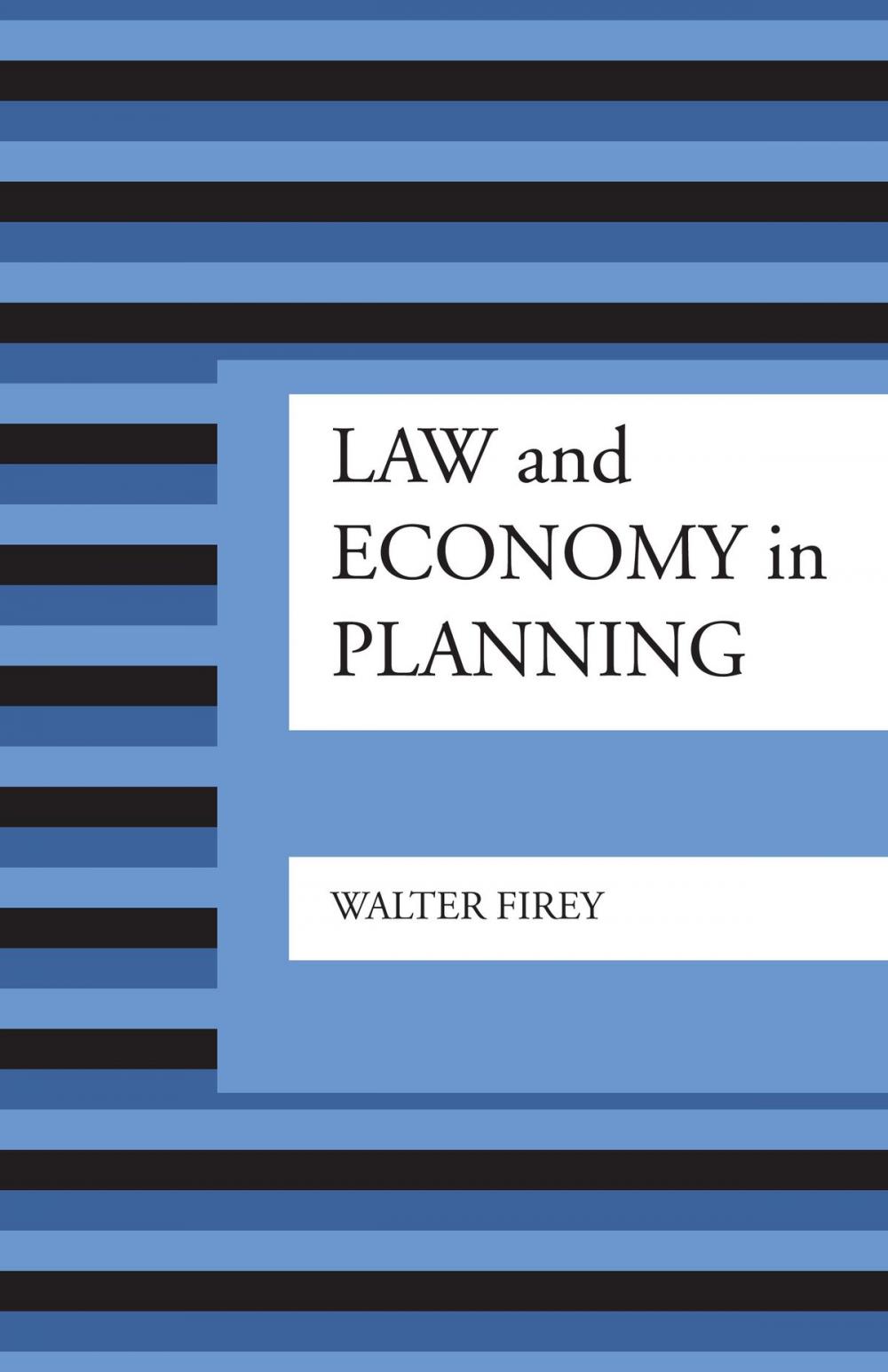 Big bigCover of Law and Economy in Planning