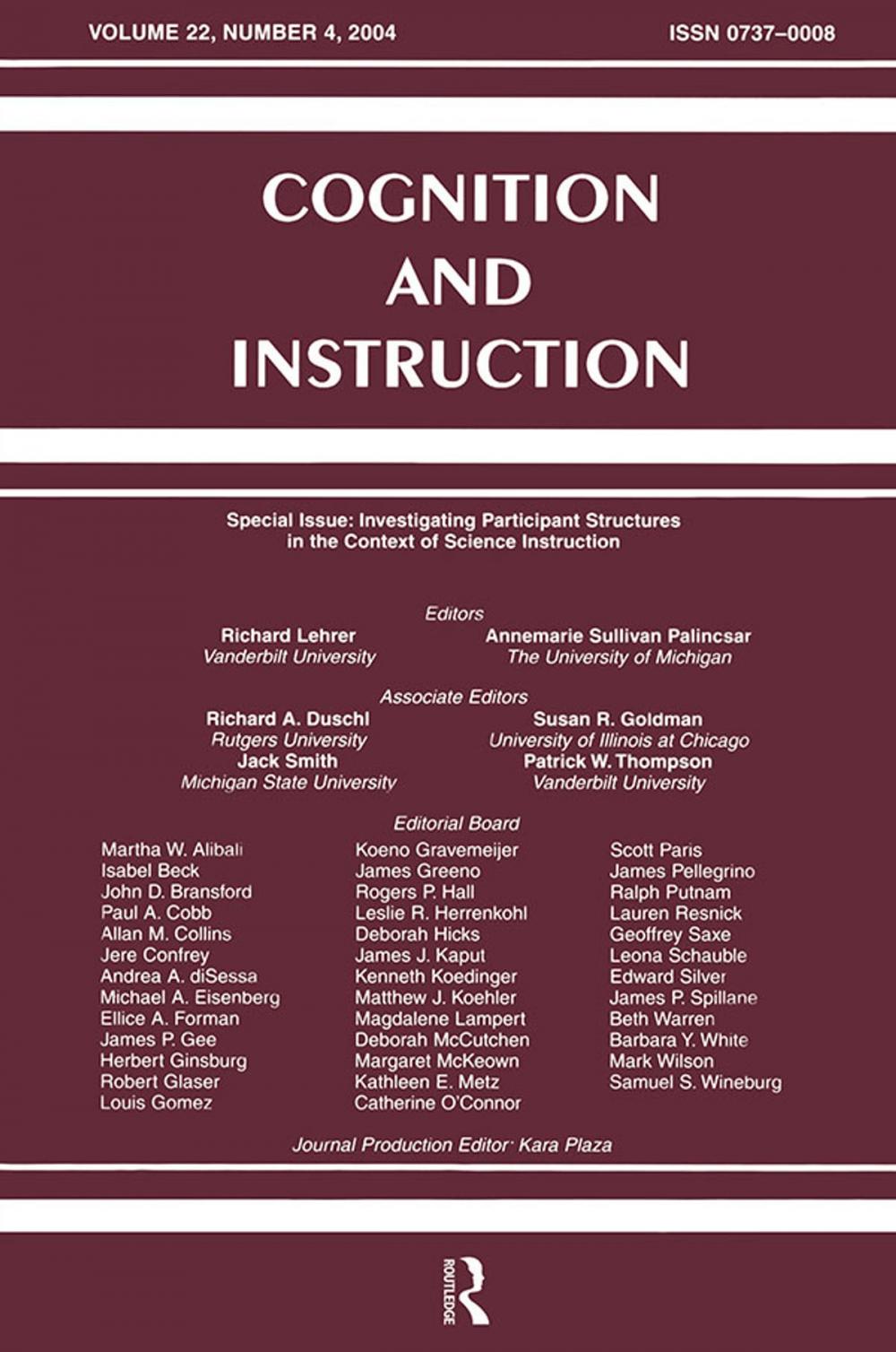 Big bigCover of Investigating Participant Structures in the Context of Science Instruction