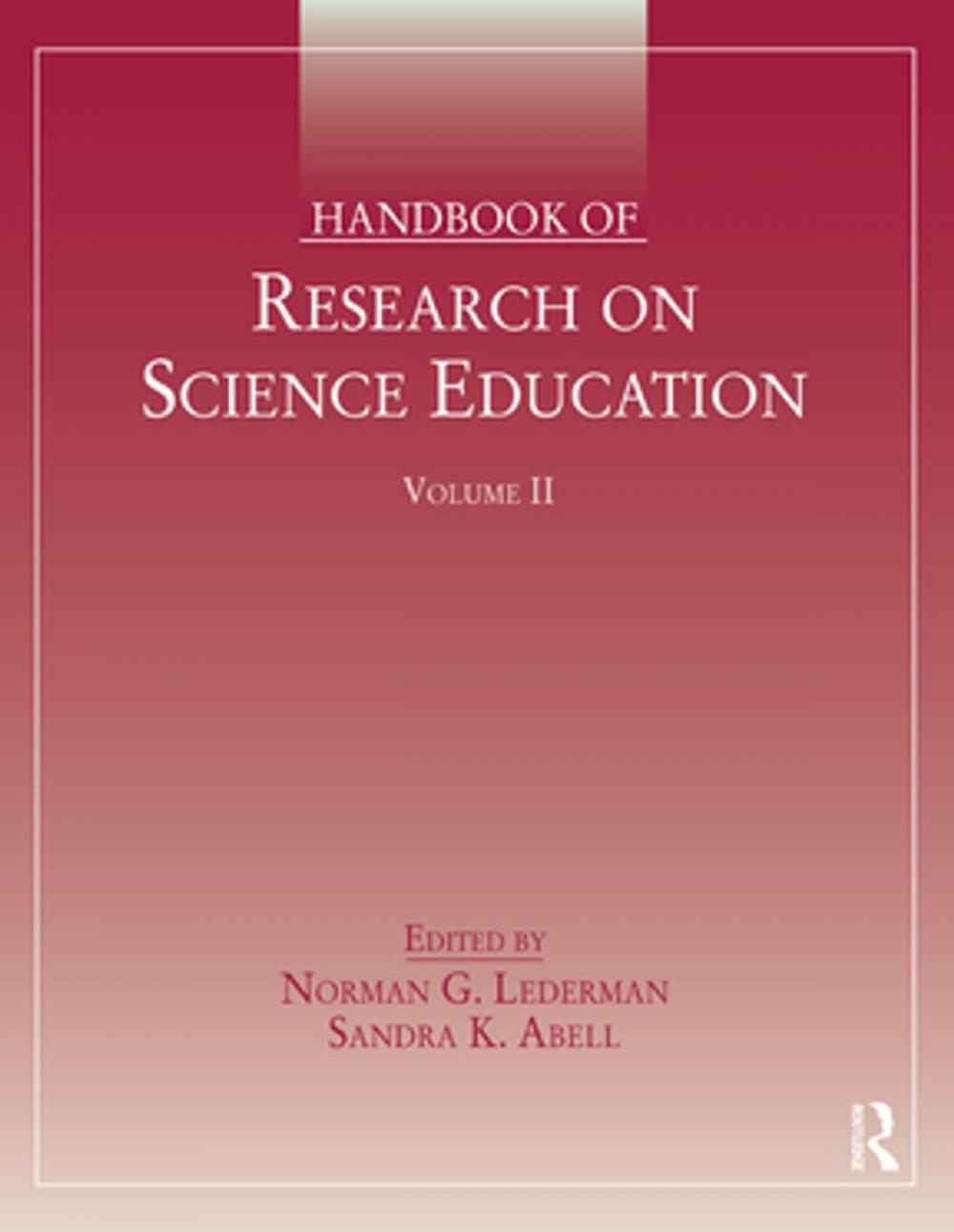 Big bigCover of Handbook of Research on Science Education, Volume II