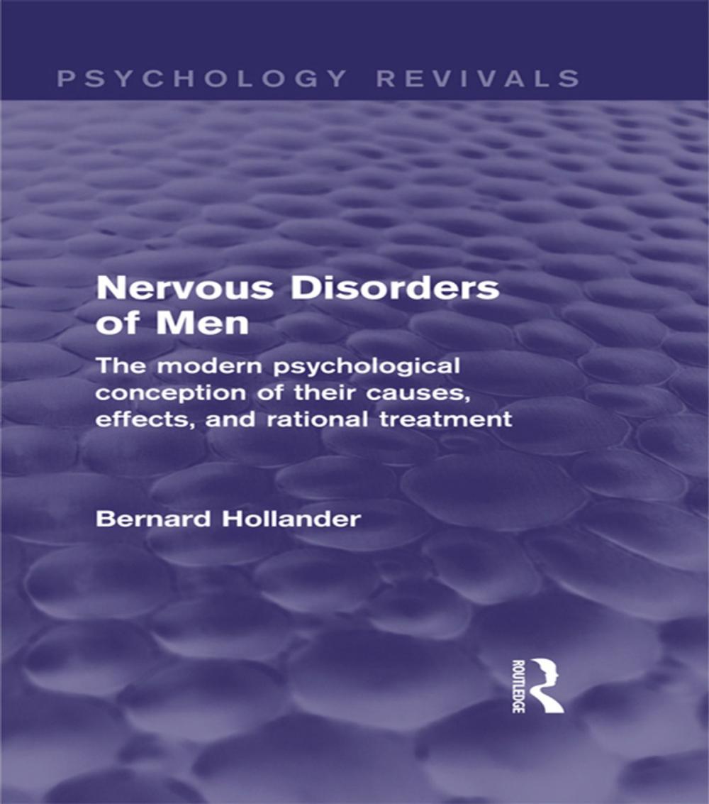 Big bigCover of Nervous Disorders of Men (Psychology Revivals)