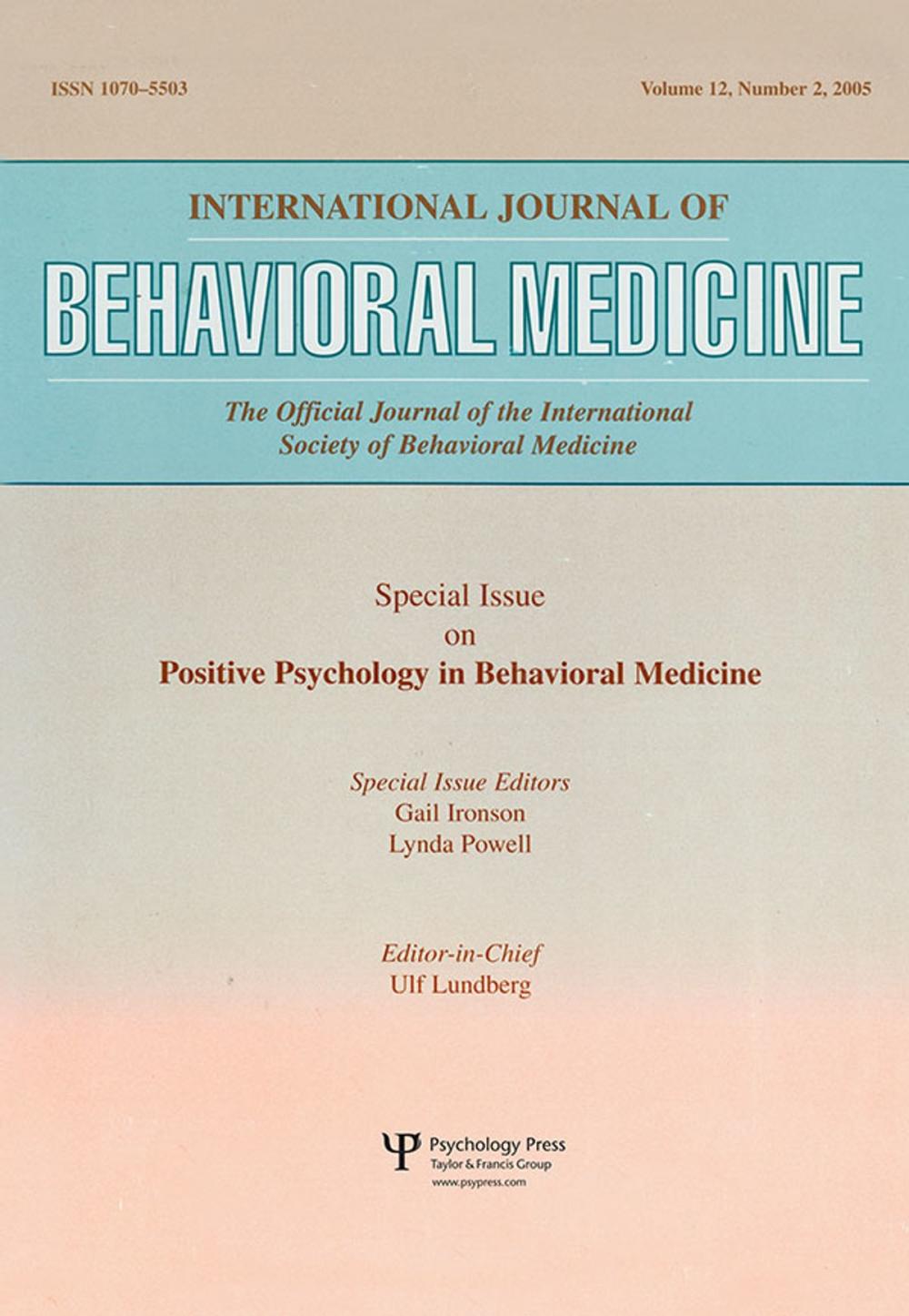 Big bigCover of An Exploration of the Health Benefits of Factors That Help Us to Thrive