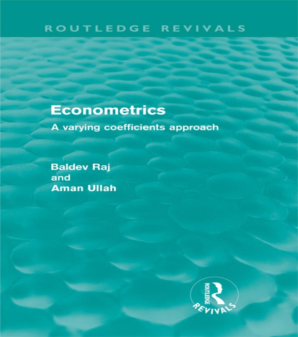 Big bigCover of Econometrics (Routledge Revivals)