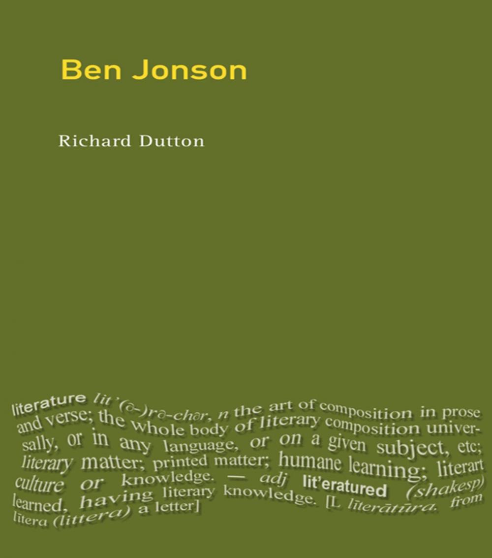 Big bigCover of Ben Jonson