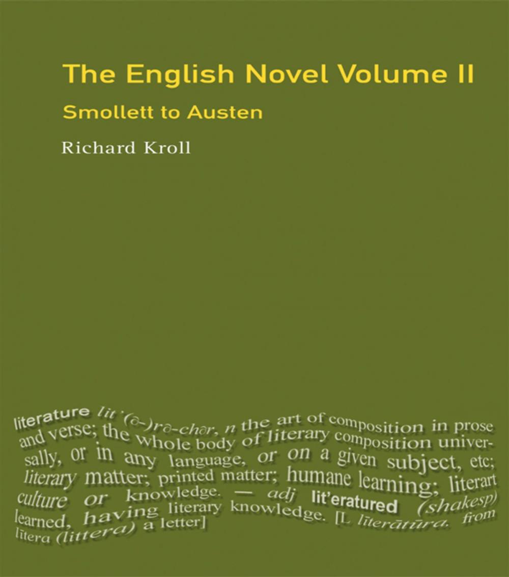 Big bigCover of English Novel, Vol II, The