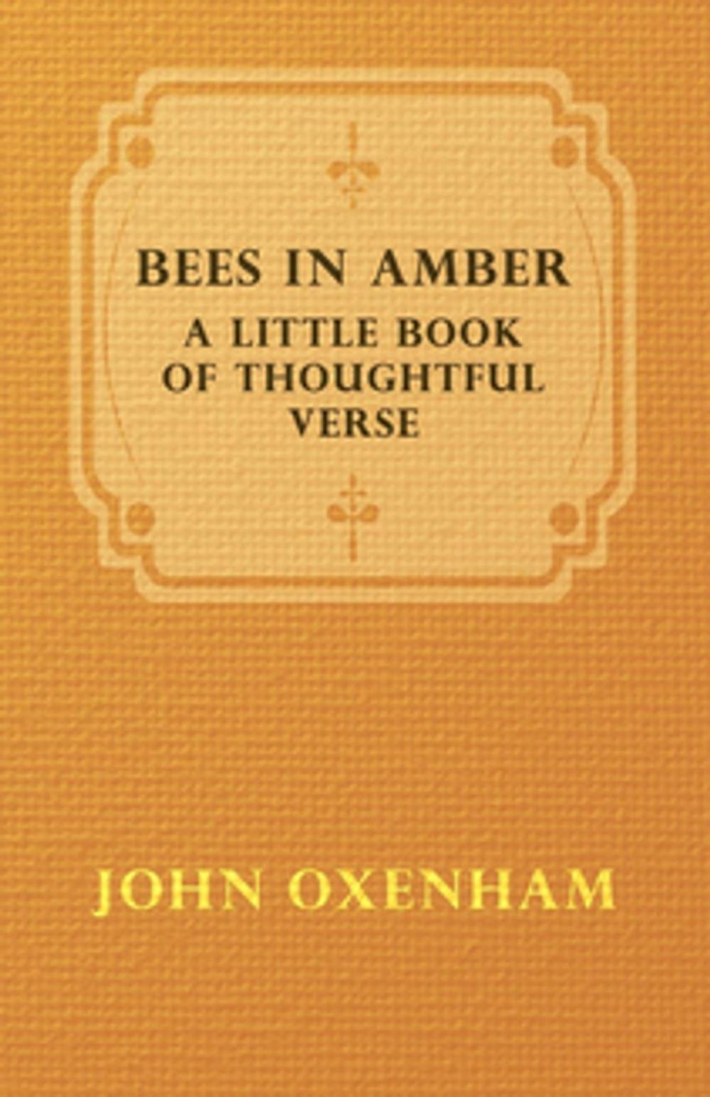 Big bigCover of Bees in Amber - A Little Book of Thoughtful Verse