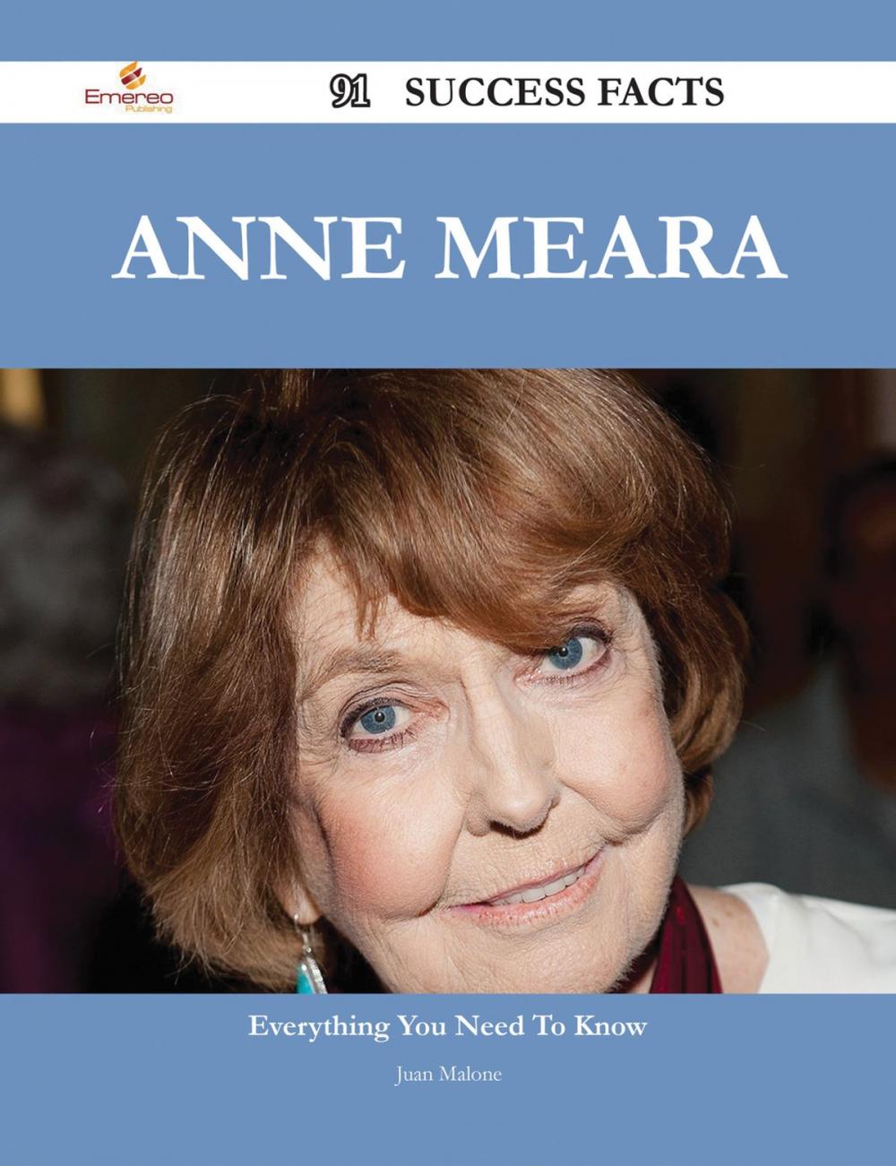 Big bigCover of Anne Meara 91 Success Facts - Everything you need to know about Anne Meara