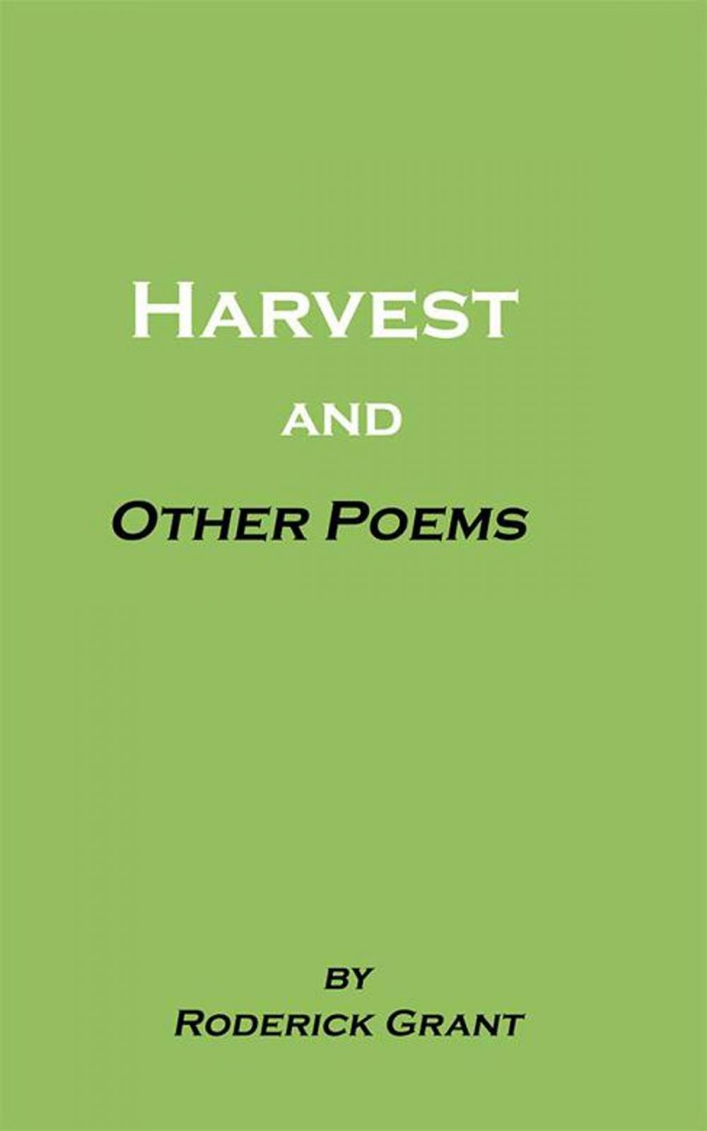 Big bigCover of Harvest and Other Poems