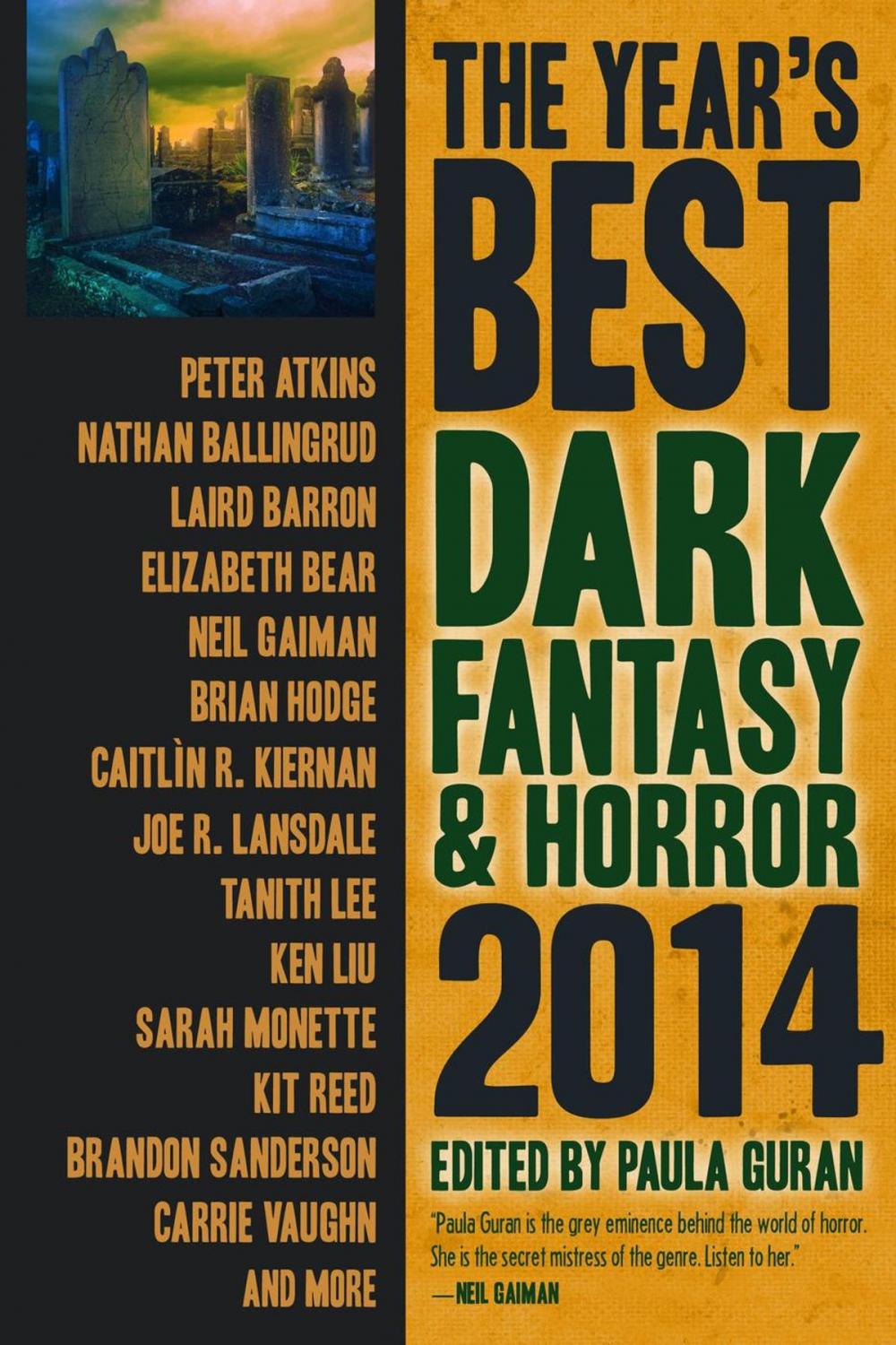 Big bigCover of The Year's Best Dark Fantasy & Horror, 2014 Edition