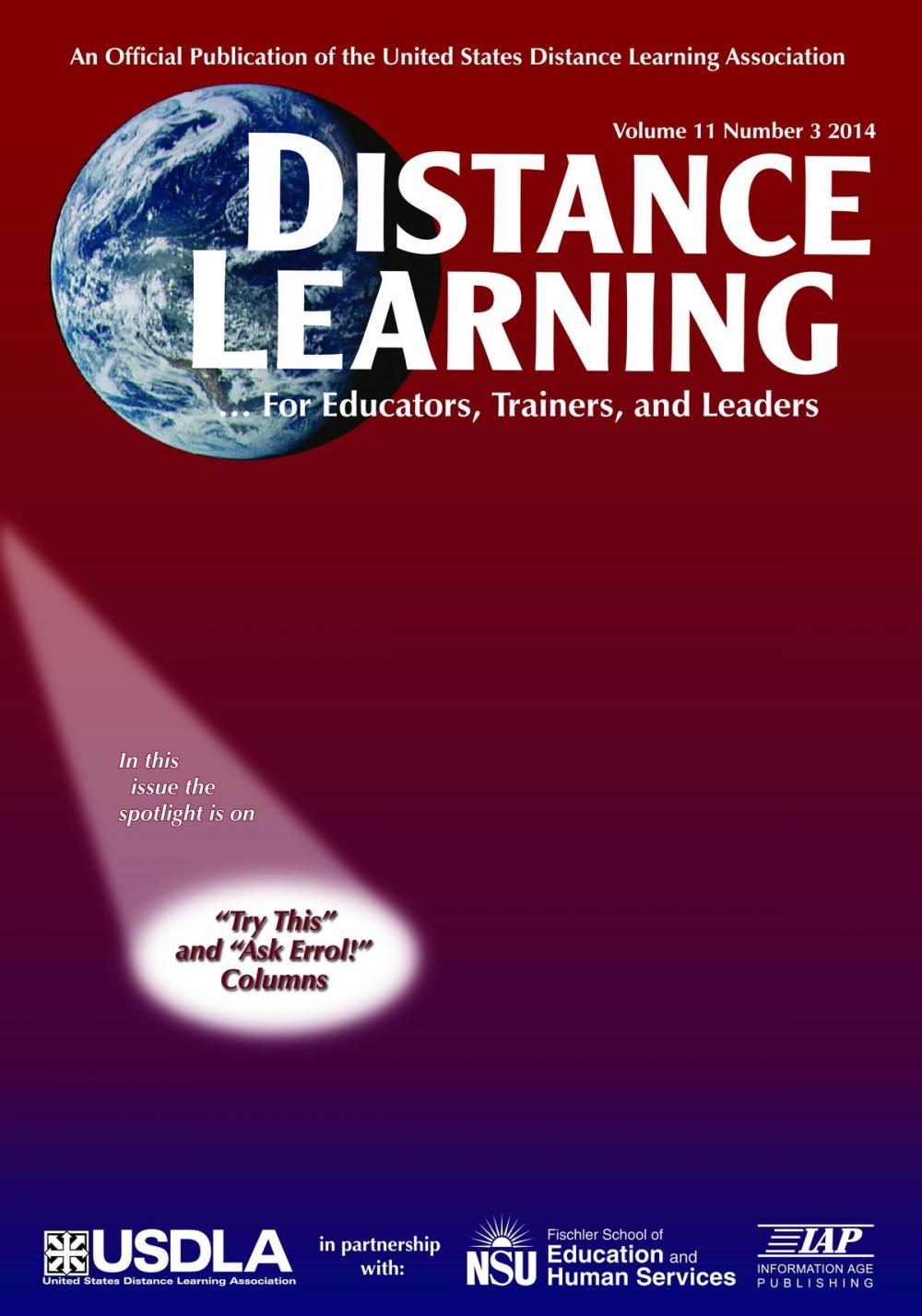 Big bigCover of Distance Learning Journal Issue