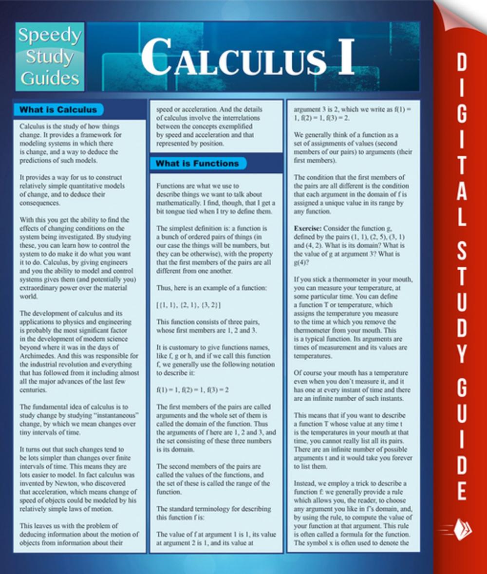 Big bigCover of Calculus 1