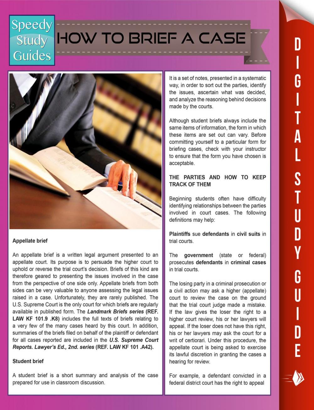 Big bigCover of How To Brief A Case (Speedy Study Guides)