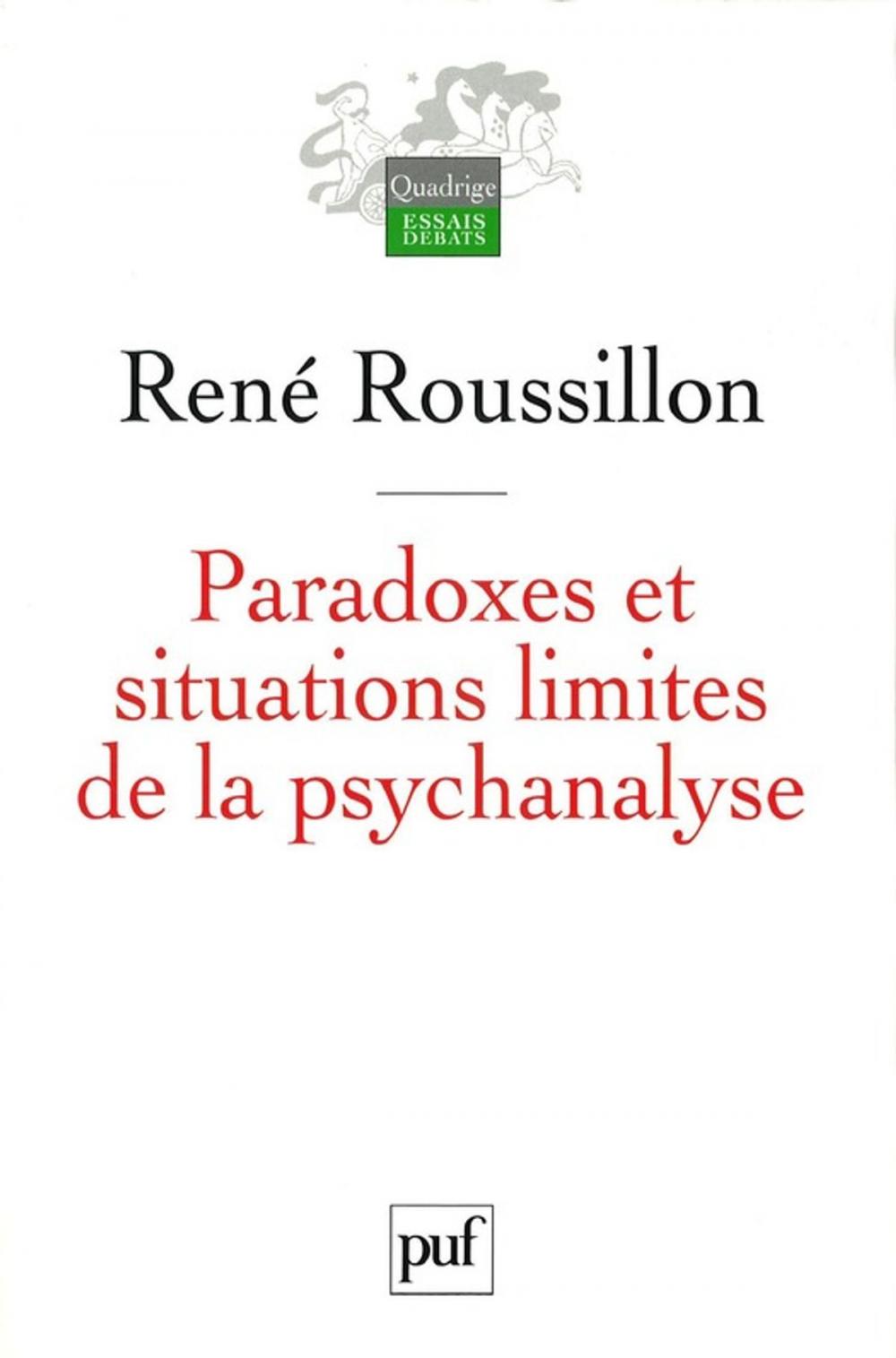 Big bigCover of Paradoxes et situations limites de la psychanalyse