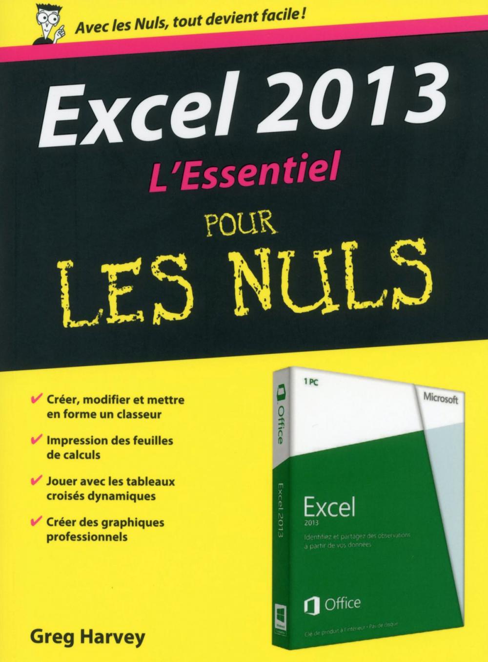 Big bigCover of Excel 2013 L'Essentiel Pour les Nuls