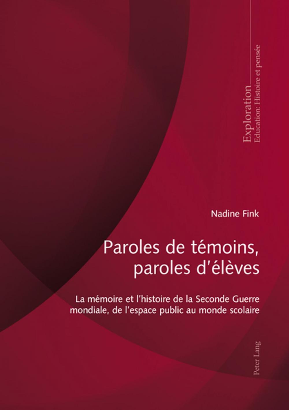 Big bigCover of Paroles de témoins, paroles délèves