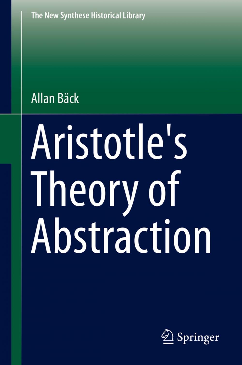 Big bigCover of Aristotle's Theory of Abstraction