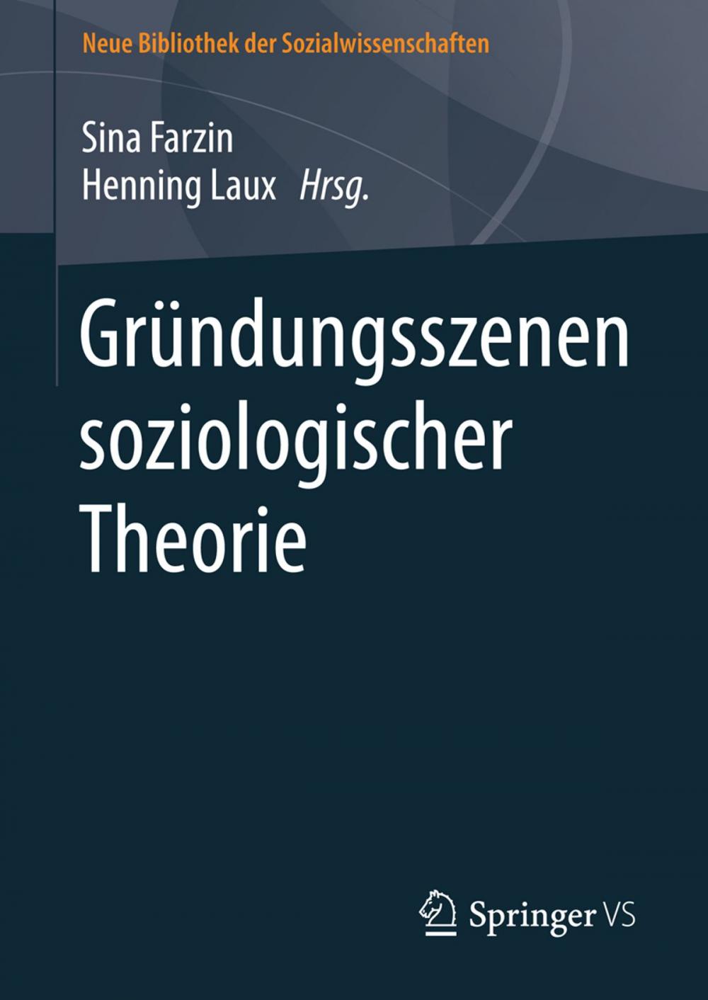 Big bigCover of Gründungsszenen soziologischer Theorie