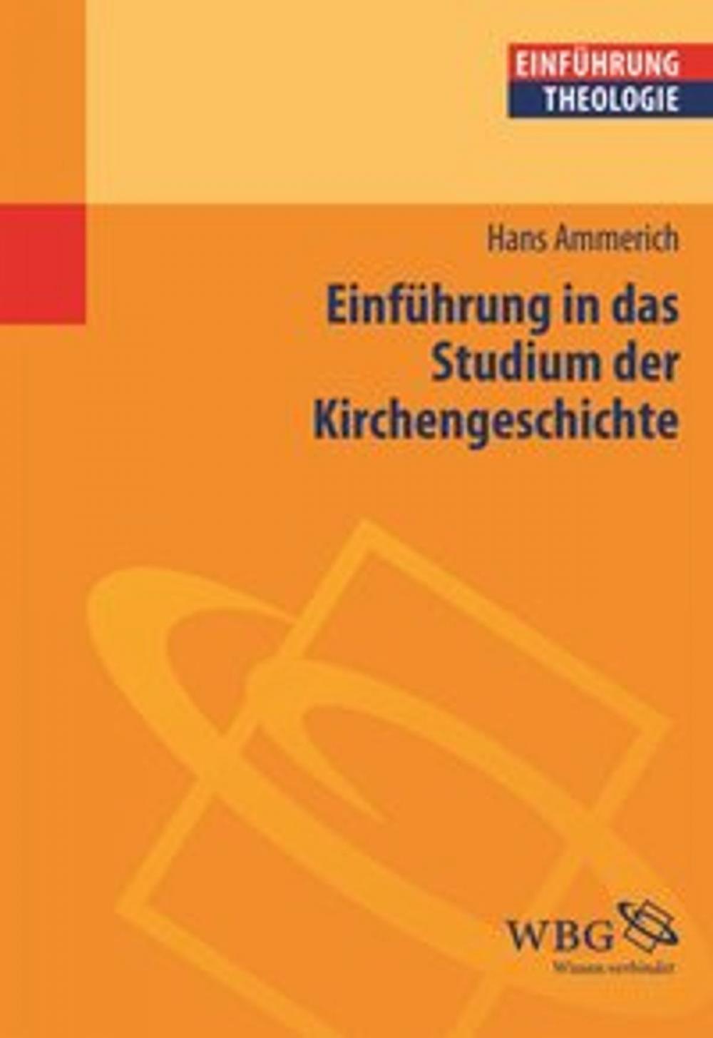 Big bigCover of Einführung in das Studium der Kirchengeschichte