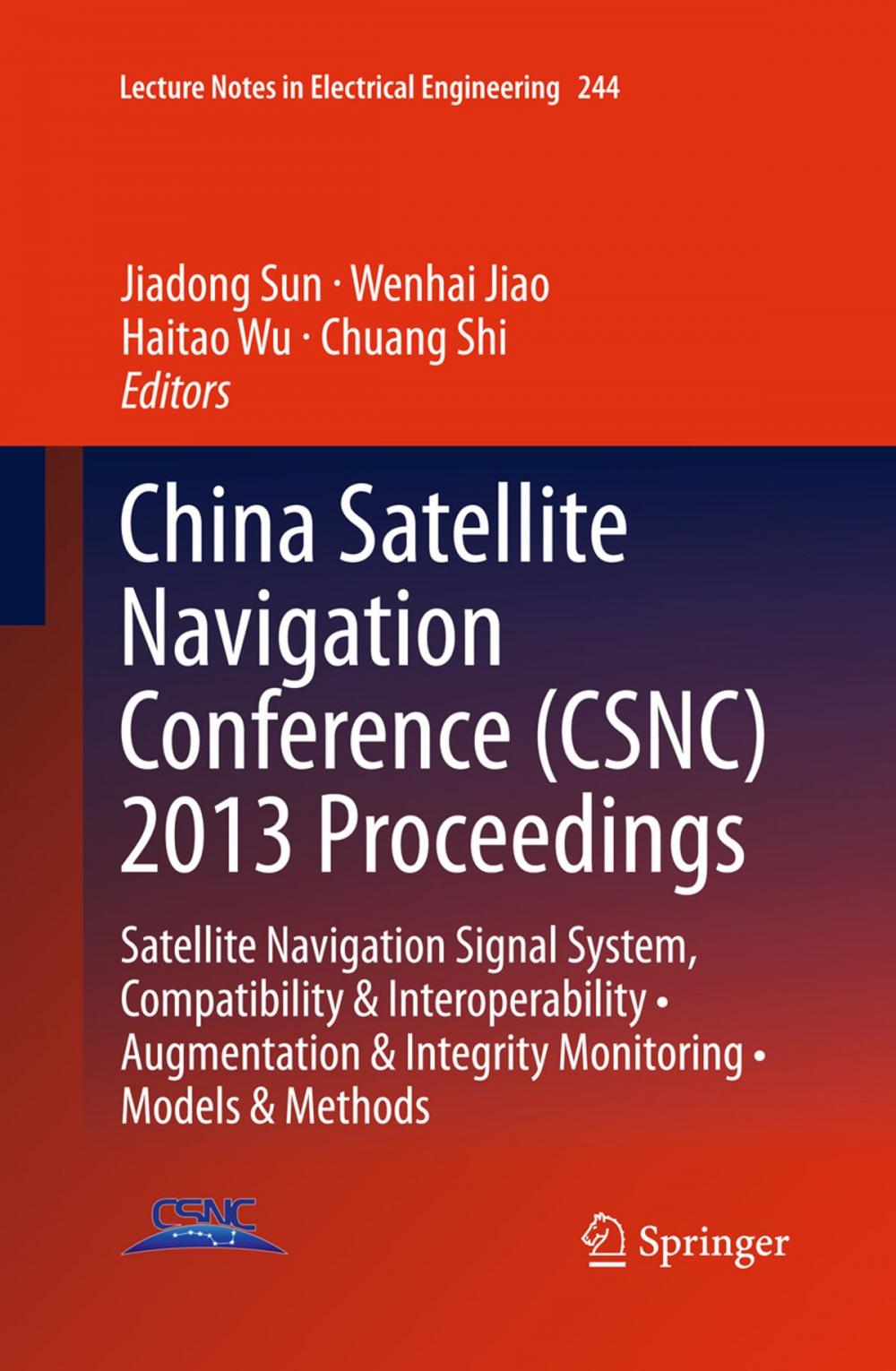 Big bigCover of China Satellite Navigation Conference (CSNC) 2013 Proceedings