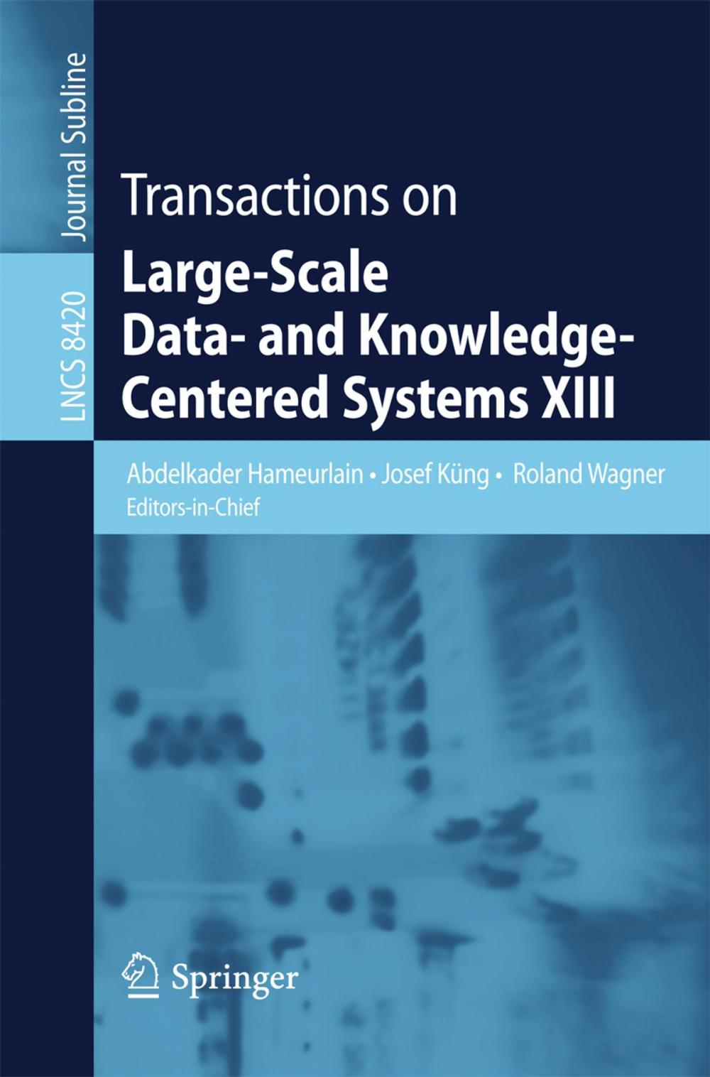 Big bigCover of Transactions on Large-Scale Data- and Knowledge-Centered Systems XIII