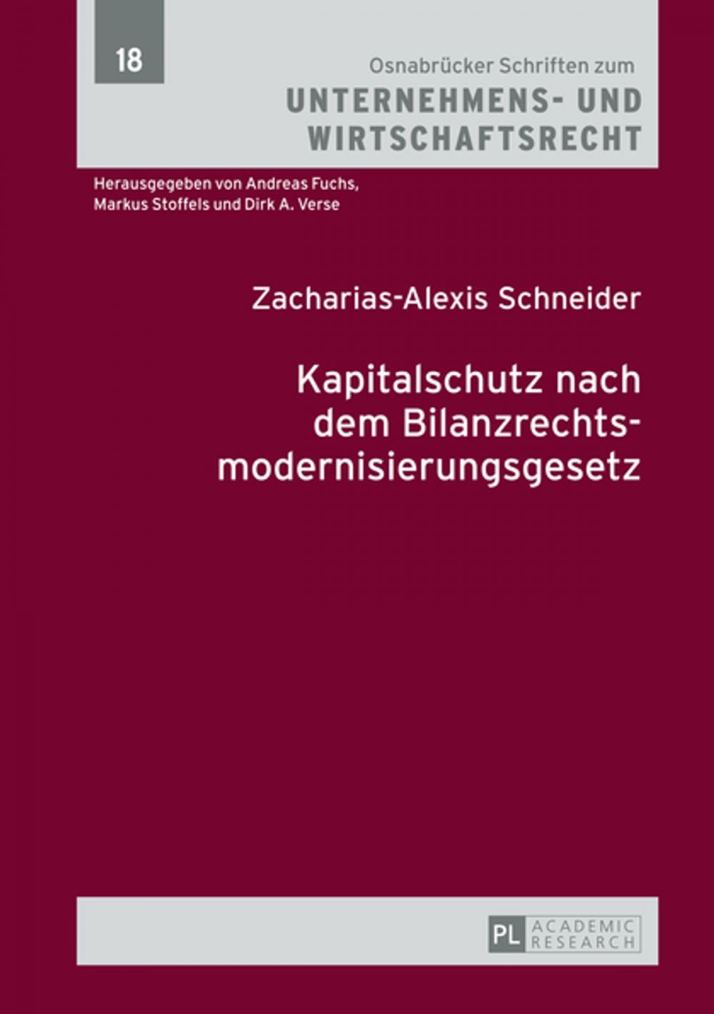 Big bigCover of Kapitalschutz nach dem Bilanzrechtsmodernisierungsgesetz