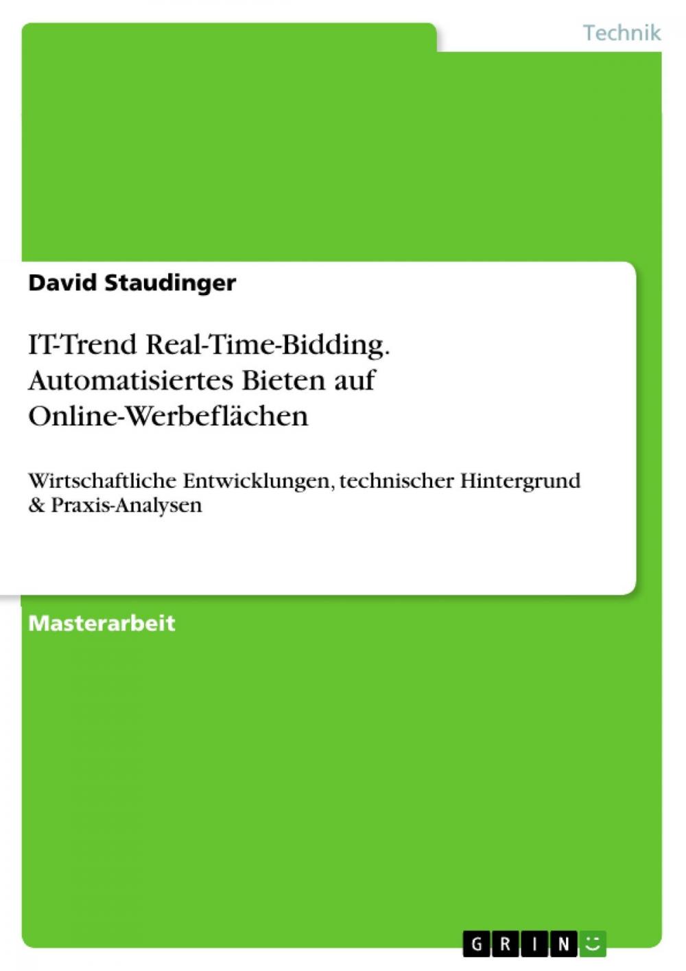 Big bigCover of IT-Trend Real-Time-Bidding. Automatisiertes Bieten auf Online-Werbeflächen