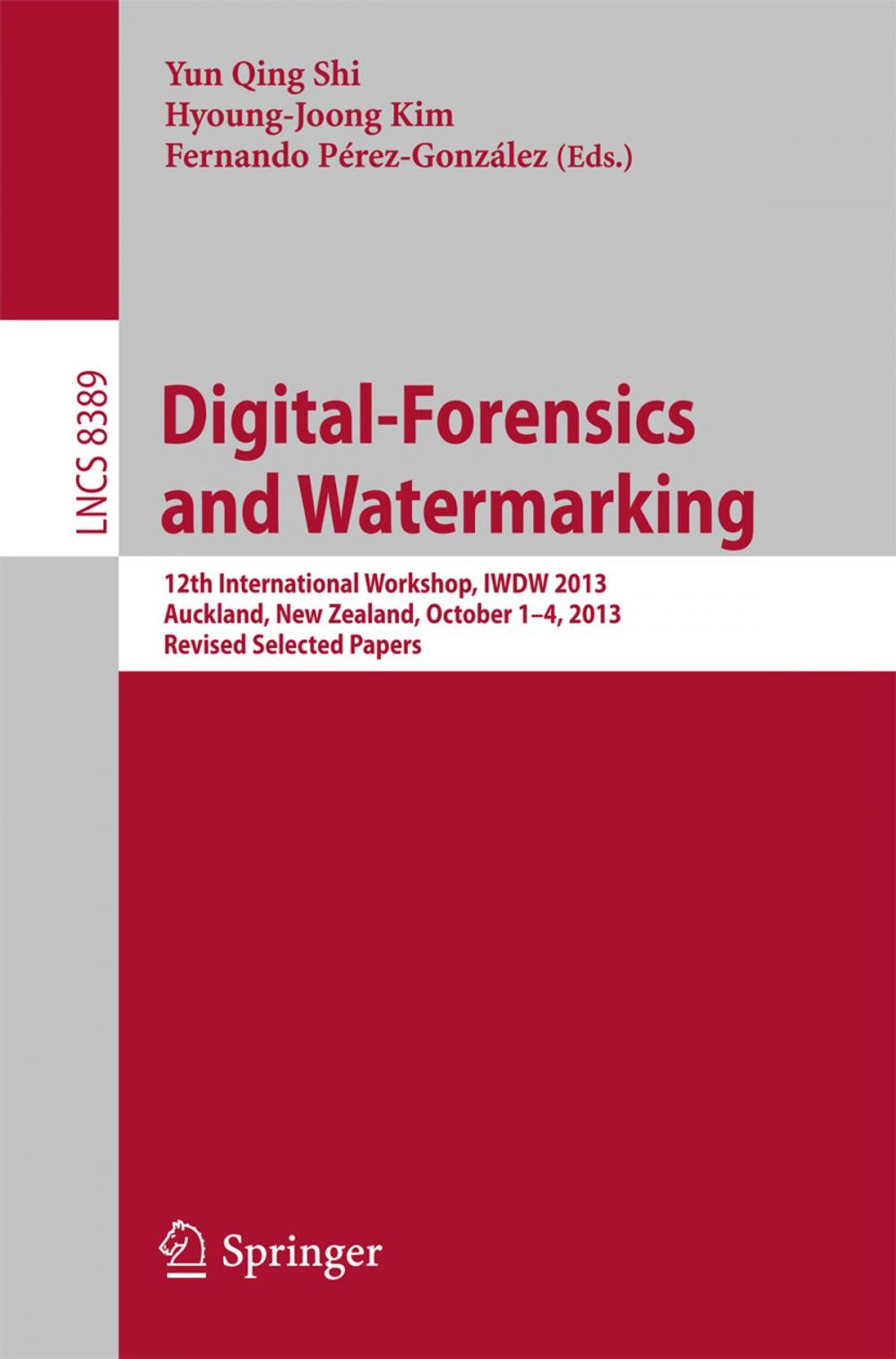 Big bigCover of Digital-Forensics and Watermarking