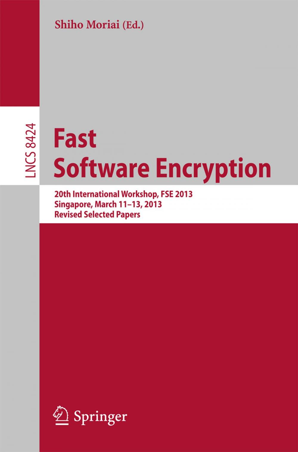 Big bigCover of Fast Software Encryption