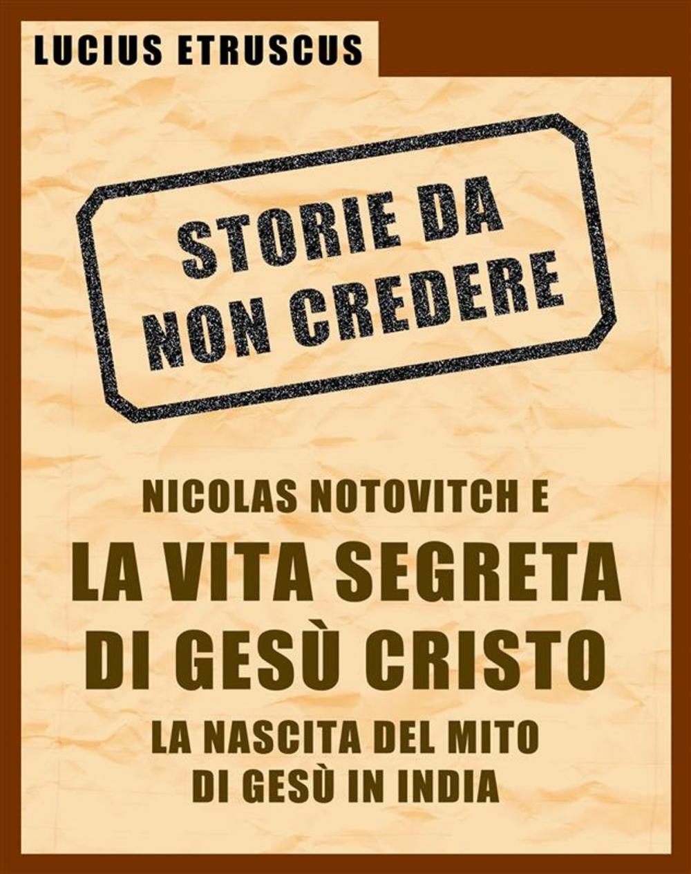 Big bigCover of Notovitch e la vita segreta di Gesù