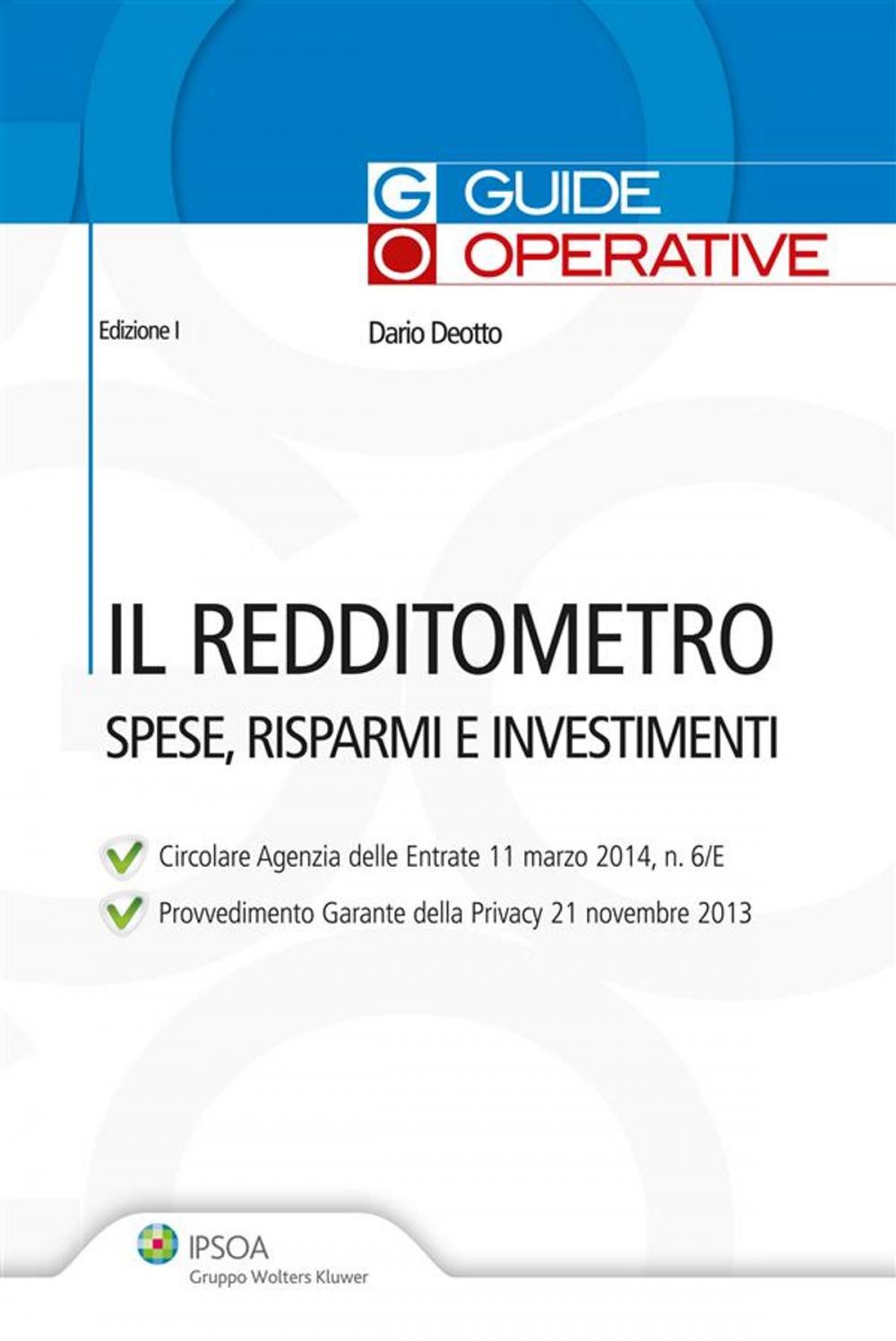 Big bigCover of Il Redditometro - Spese, risparmi e investimenti