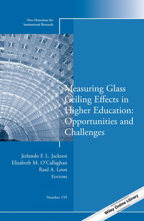 Cover of the book Measuring Glass Ceiling Effects in Higher Education: Opportunities and Challenges by , Wiley