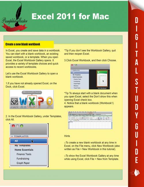 Cover of the book Excel 2011 for Mac by Pamphlet Master, Speedy Publishing LLC