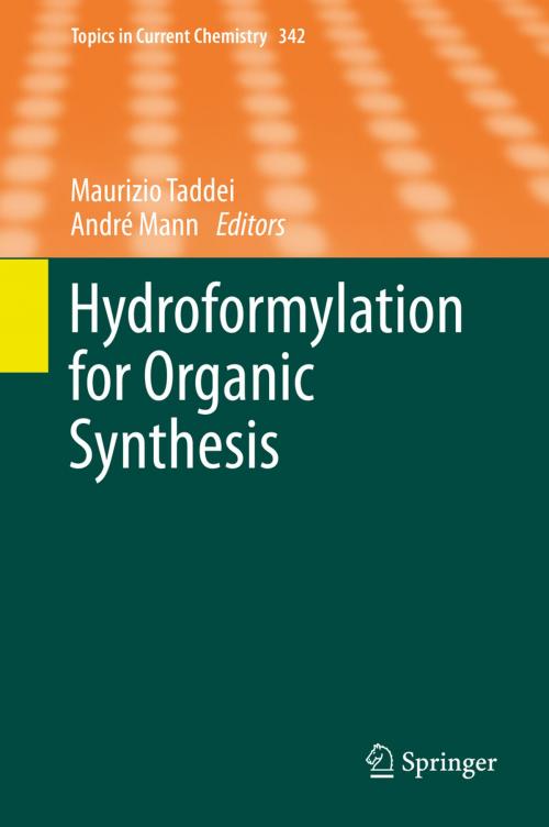 Cover of the book Hydroformylation for Organic Synthesis by , Springer Berlin Heidelberg