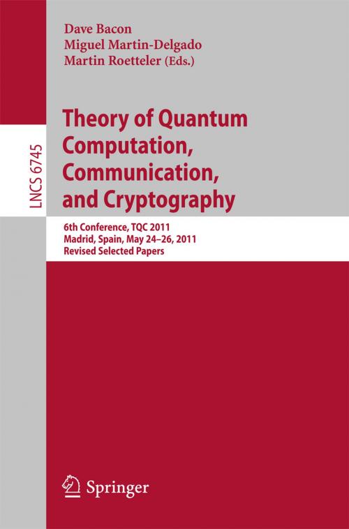 Cover of the book Theory of Quantum Computation, Communication, and Cryptography by , Springer Berlin Heidelberg