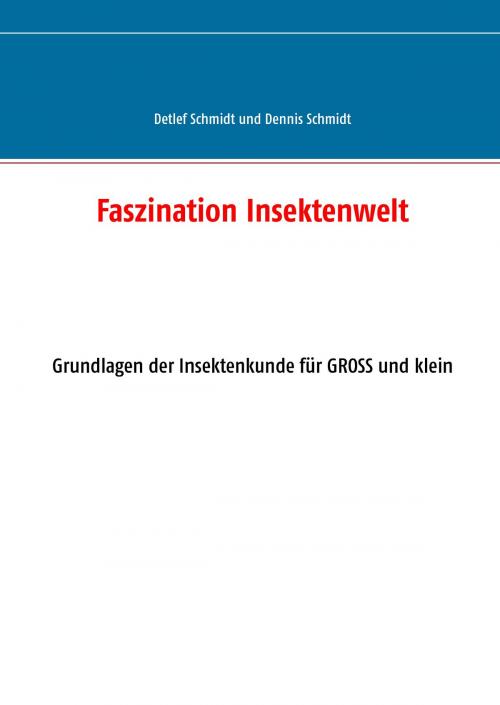 Cover of the book Faszination Insektenwelt by Detlef G. Schmidt, Dennis D. Schmidt, Books on Demand