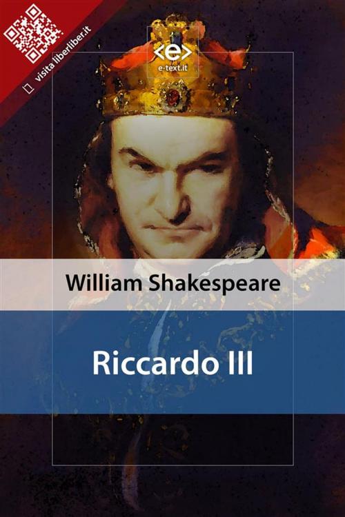 Cover of the book Riccardo III by William Shakespeare, E-text