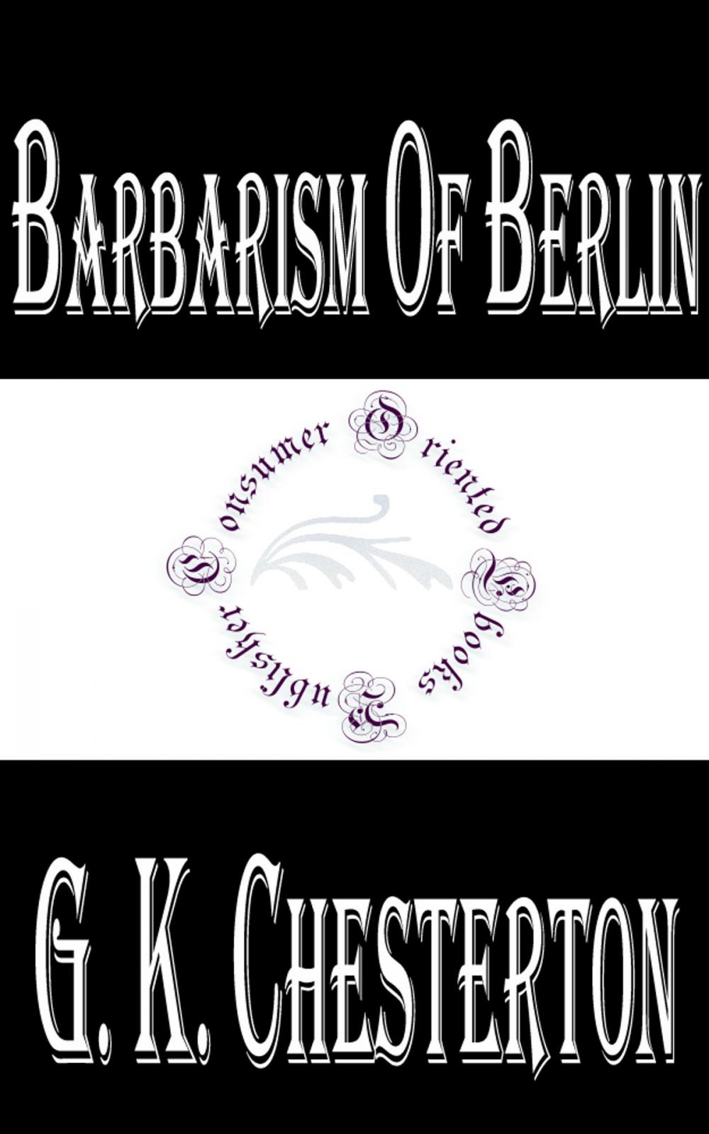 Big bigCover of Barbarism of Berlin